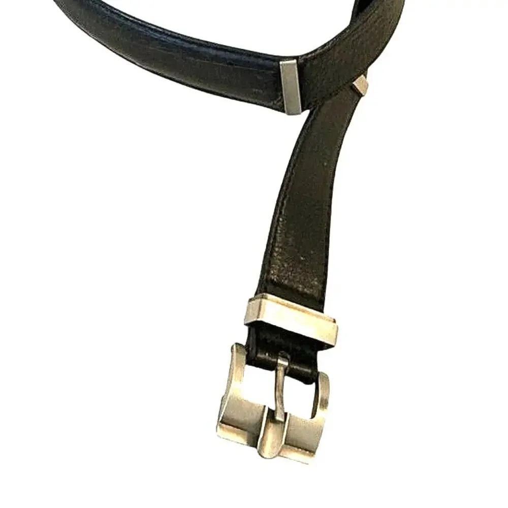 Vintage Verri Uomo Italian Leather Belt - Textured Ostrich-Effect